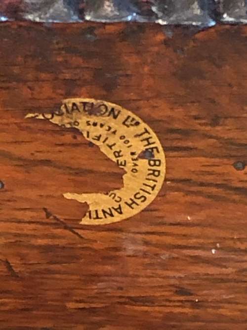 REGENCY MAHOGANY AND MARBLE HALL TABLE Circa 1820 (BAADA STAMP)