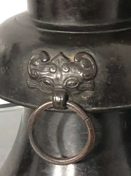 LARGE ORIENTAL(CHINESE/JAPANESE) BRONZE VASE 19th CENTURY