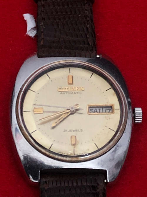VINTAGE CITIZEN AUTOMATIC 21 JEWELS WATCH. (B6)