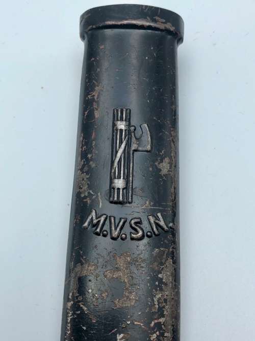 B108) RARE WW2 ITALIAN FASCIST MVSN DAGGER WITH SCABBARD