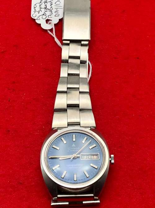 W35) CYMA SYNCHRON CONQUISTADOR AUTOMATIC DAY-DATE GENTS WATCH