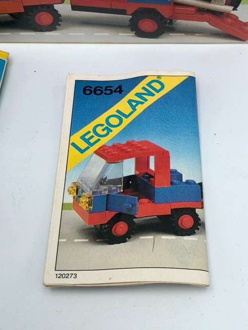 VINTAGE LEGOLAND 6654 WITH BOX AND PAMPHLET 1983