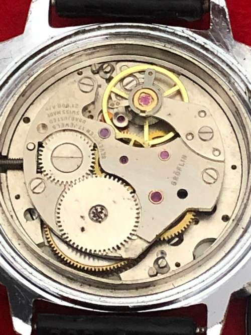 VINTAGE GROVANA 17 JEWELS SHOCK RESISTANT MANUAL WATCH