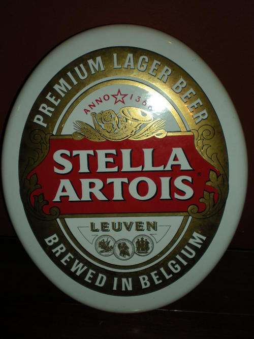 ENAMEL ''STELLA ARTOIS'' SIGN