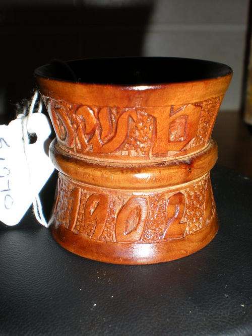 ANGLO BOER  P.O.W. WAR SERVETTE RING