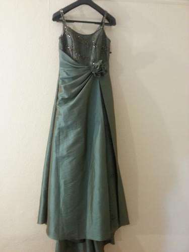 AVO GREEN FORMAL FULL LENGTH DRESS - SIZE 14