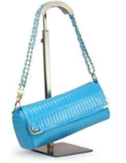 Ladies' PU leather Hand bag, fashion handbag,clutch bag, inclined shoulder bag. Blue