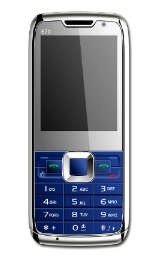 Unlocked GSM Quad Band Dual SIM Mini E71 TV Mobile Phone (Blue) 4gb Micro SD card inlcuded.