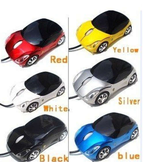 Optical Mouse USB Wired Mouse Sports Car Computer Mouse (Back)