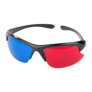 VC805 Red Blue 3D Glasses for 3D Dimensional Anaglyph Movie DVD Game