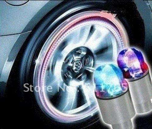 Led flashing car / bicycle light cool wheel lamp colorful tire lighting (2 piece)