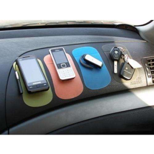 Practical Anti-slip Magic Sticky Mat at Car for Phone/PDA/MP3/MP4/Digital Devices-Red (3 piece)