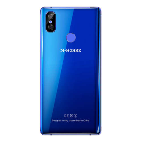 M-Horse Pure 2 Android 7, Octa Core CPU, 4GB RAM, 5.99 Inch Bezel-Less Screen, Dual Cam (Blue)