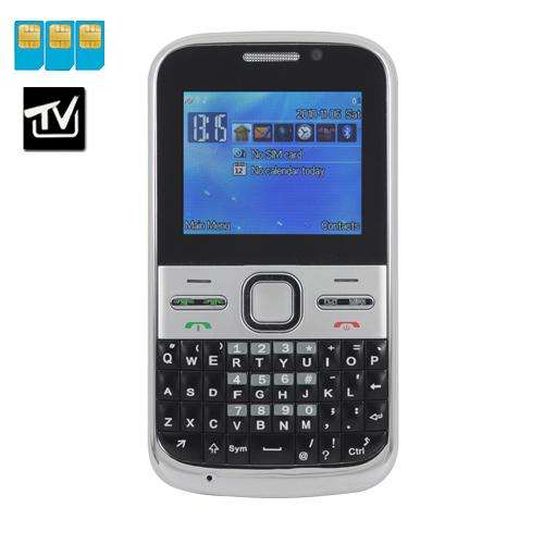Three SIM Three Standby TV FM Bluetooth Phone