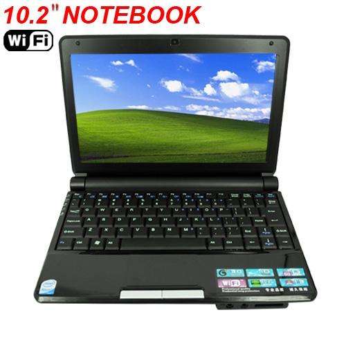 160GB HDD 10.2" Netbook PC D425 CPU Window XP WIFI -Black