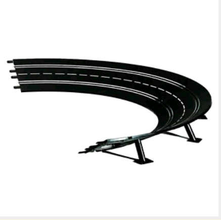 6 PCE Carrera Evolution 60 Degree Curved Track 127502 + Slot Car Speed Controller 1/24 & 1/32