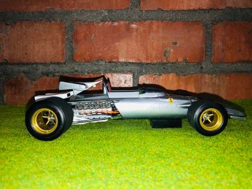 EXOTO  FERRARI 312B 1970 F1 ALUMINUM FINISH 1/18 SCALE - GRAND PRIX CLASSICS