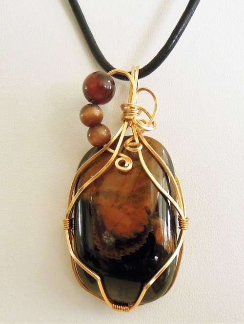 Handcrafted Tiger's Eye  Pendant - Solar Plexus Chakra