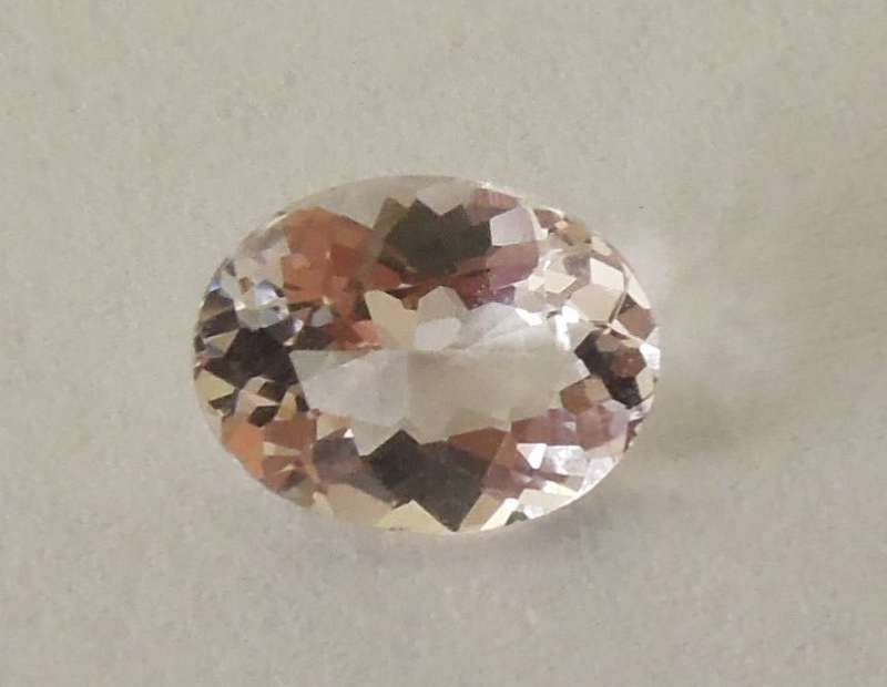 Natural Pink Morganite - VS, 1.18ct.  - Oval