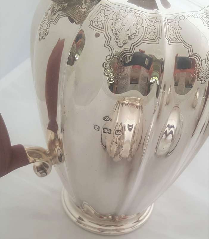 Hallmarked Silver Tea Set , Maker - Adie Brothers Ltd, Birmingham, 1949/50