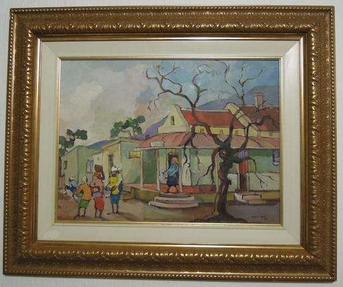 Beautiful Kobus Louw Oil on Board - 88cm x 73cm framed