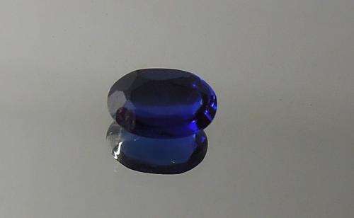 Royal Blue Sapphire, .89. (VS) (Lab grown)