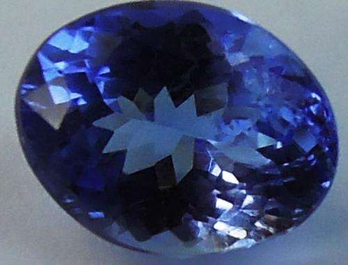 Certified Natural Blue Violet Tanzanite, 1.95 ct. (SI)