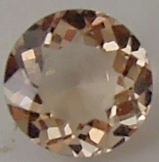 Natural Peach Pink Morganite - VS, 1.21 ct. - Round