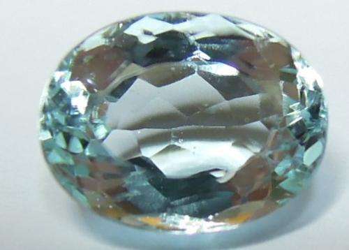 Certified Natural  Blue Aquamarine,2.10 ct. (VVS)