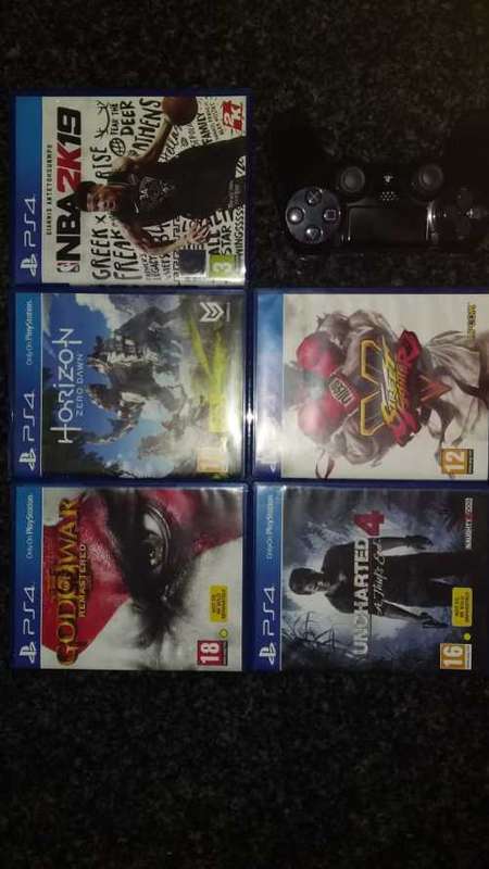 PS4 Slim Console with five games