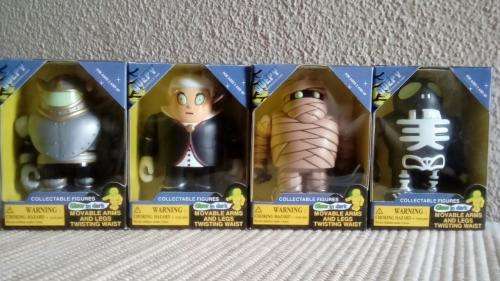 4 Quepy Monsters Figures - New in Boxes