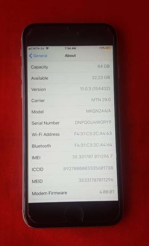 iPhone 6s black Silver 64GB