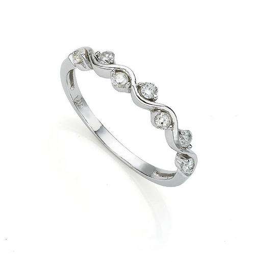 **** EARLY VALENTINE SPECIAL *** DIAMOND RING IN SOLID 9CT WHITE GOLD