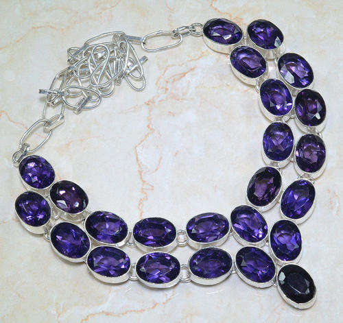 **** EARLY VALENTINE SPECIAL ***  NATURAL AMETHYST NECKLACE