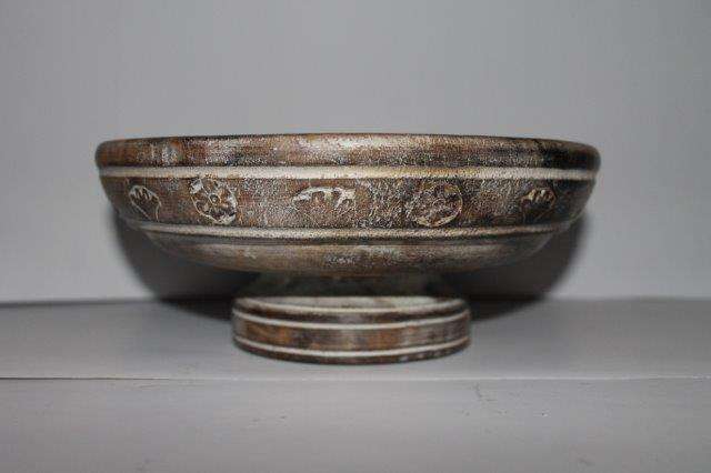 Wooden candy/cake stand with crafted detail