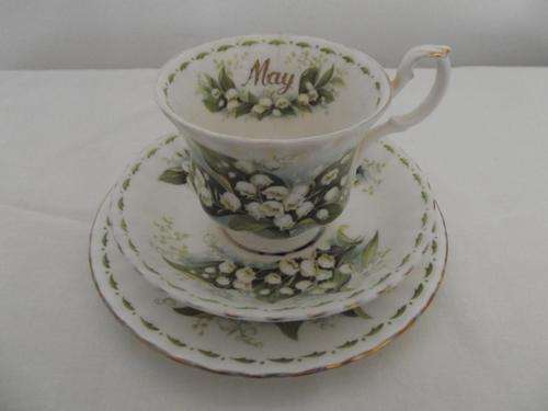 *** Royal Albert - Lily of the Valley Tea Cup , Saucer & Cake Plate ***
