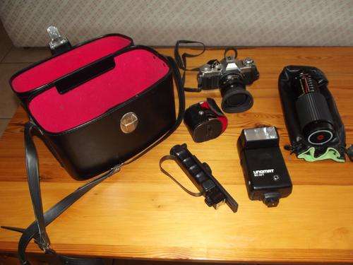*** A Canon AV1 Camera with Full Kit and Case ***