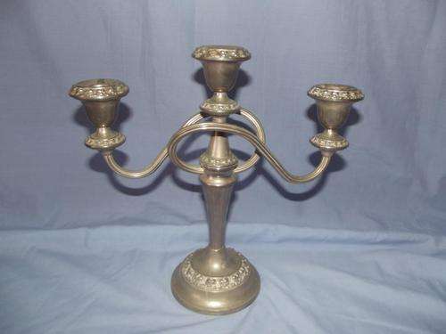 A Silver Plated Candelabrum