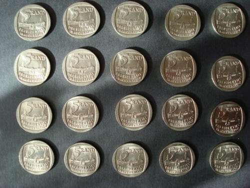 *** X20 1994 Inauguration R5 Coins *** Bid Per Coin One Bidder Takes All***