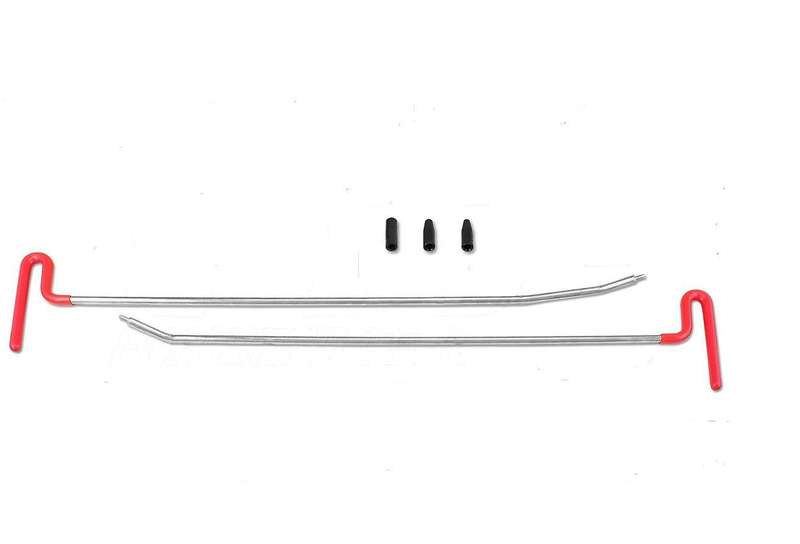 Set of 2 removable tip Paintless dent repair rods