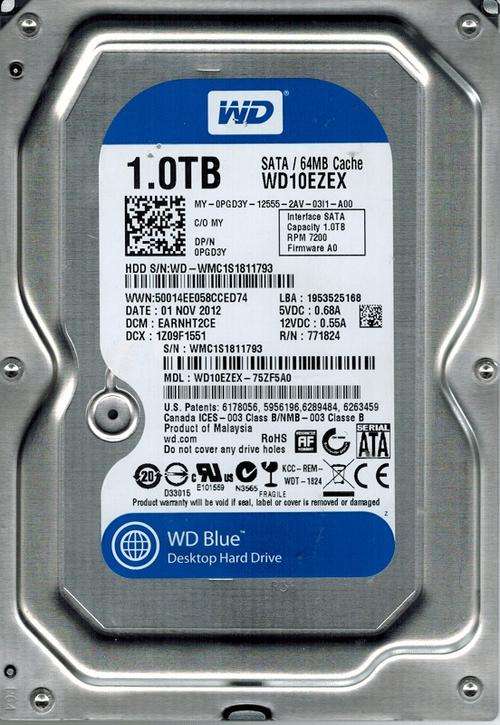 HDD WD BLUE 1TB 3.5