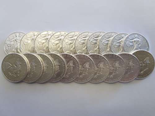 20 X USA 1 Oz Silver American Eagle