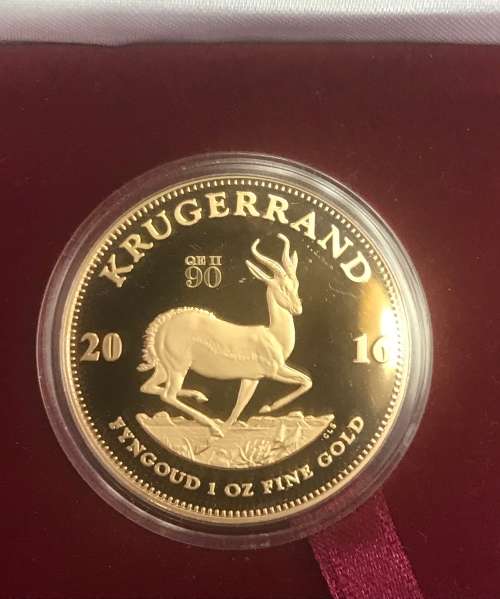 Proof Kruger Rand Queen Elizabeth 2nd - 90th Birthday Celebration