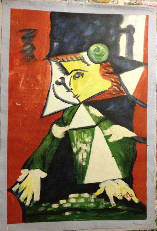 Oil Painting on 100x68cm unstretched canvas