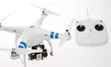 DJI Phantom II drone + Remote + Gimbal + GOPro Hero 3+ + 10" Screen + Extra props and battery
