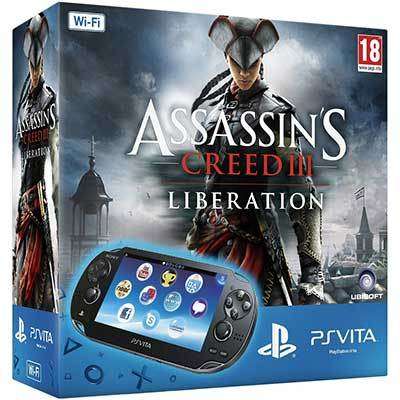 SONY PLAYSTATION VITA ASSASSIN'S CREED III LIBERATION BUNDLE WITH 4GB MEMORY CARD + GAME (PS VITA)