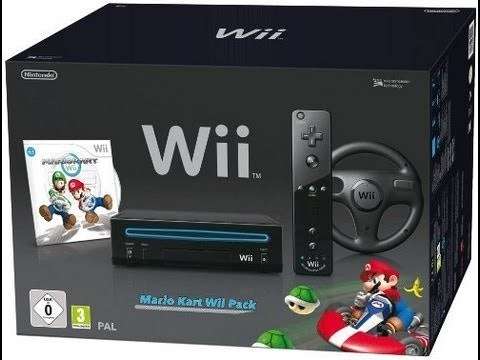 [BARGAIN] NINTENDO WII BLACK MARIO KART WII EDITION PACK + GAMES BUNDLE , ETC