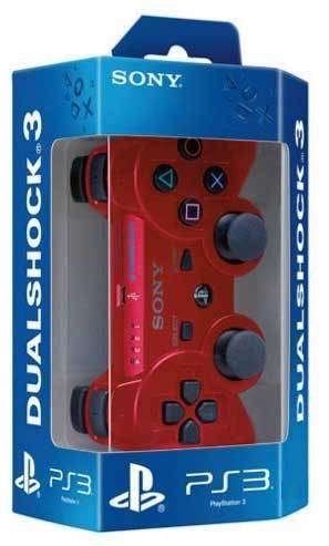 OFFICIAL SONY PLAYSTATION 3 DUALSHOCK 3 SIXAXIS WIRELESS CONTROLLER GARNET RED / AZURITE BLUE