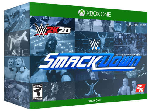 wwe 2k20 collector`s edition : smack down 20th aniversary