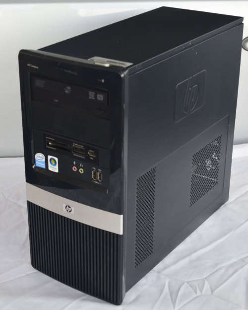 hp 2390 desktop pc, Intel pentium daul cpu e2180, 4gb ram, 320gb hd, vga, dvd, win 11 pro, etc